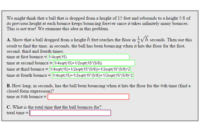 Solved We might think that a ball that is dropped from a | Chegg.com
