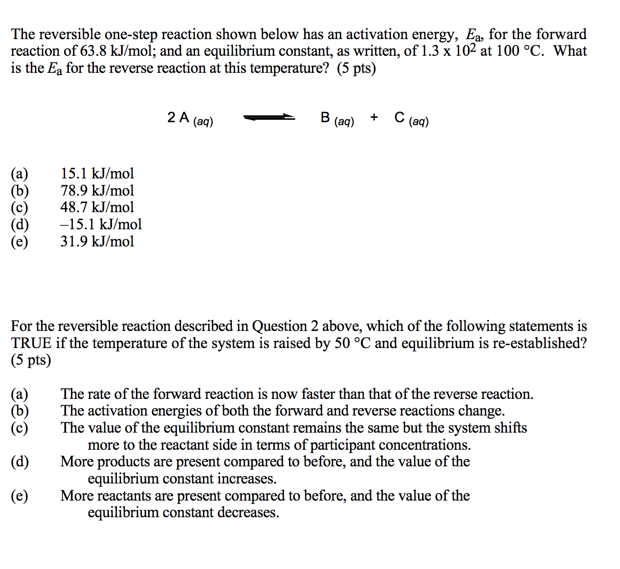 given-ea-of-the-forward-recation-and-the-equilibrium-chegg