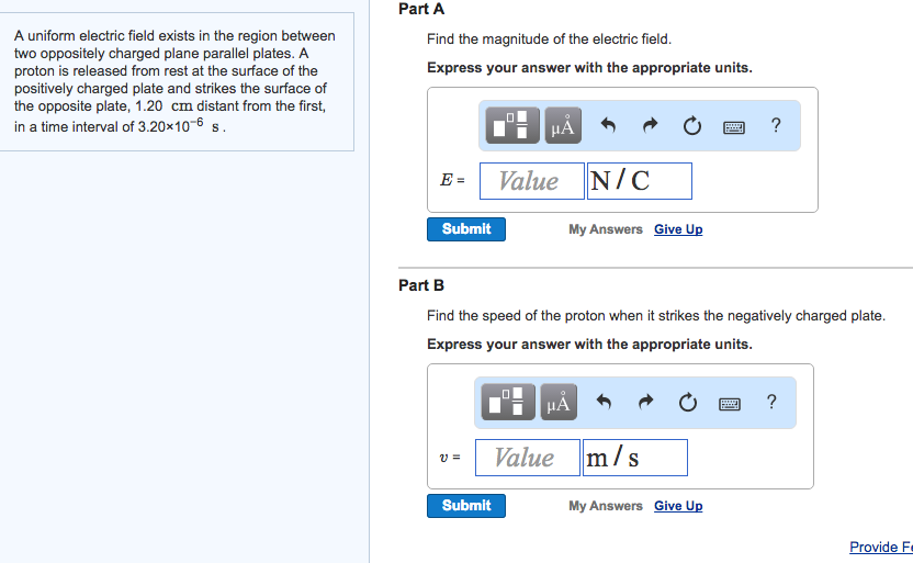 solved-a-uniform-electric-field-exists-in-the-region-between-chegg