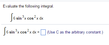 integral 3 6 sin 2 x dx