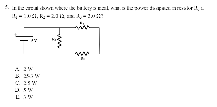 Solved In the circuit shown where the battery is ideal what | Chegg.com