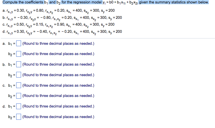 Solved Compute The Coefficients B_1 And B_2 For The | Chegg.com