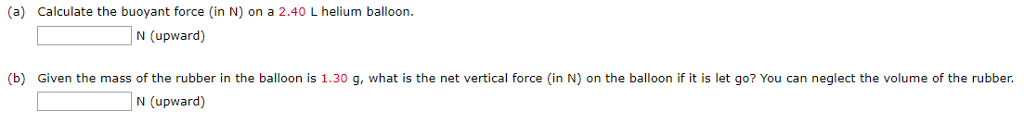 Solved A Calculate The Buoyant Force In N On A 2 40 L Chegg Solved A Calculate The Buoyant Force In N On A 2 40 L Chegg