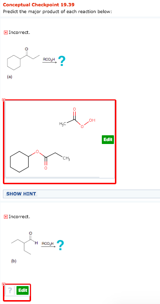 Solved Conceptual Checkpoint 19.39 Predict the major product | Chegg.com