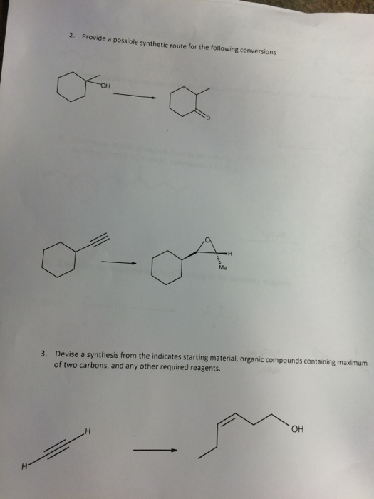 Solved Provide a possible synthetic route for the following | Chegg.com