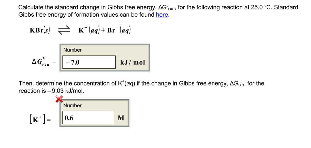 Solved Calculate The Standard Change In Gibbs Free Energy, | Chegg.com