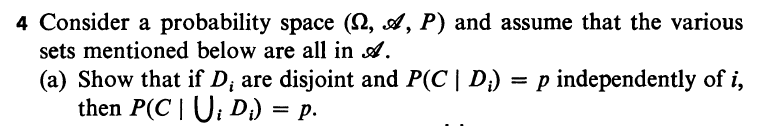 Solved 4 Consider a probability space (2, f, P) and assume | Chegg.com
