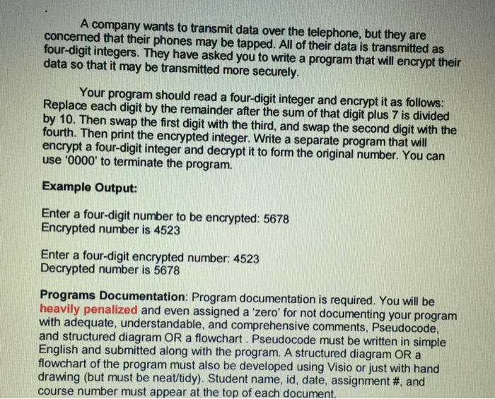 Solved I need code with comments and pseudocode for this | Chegg.com