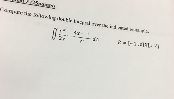 integral of e x 2y