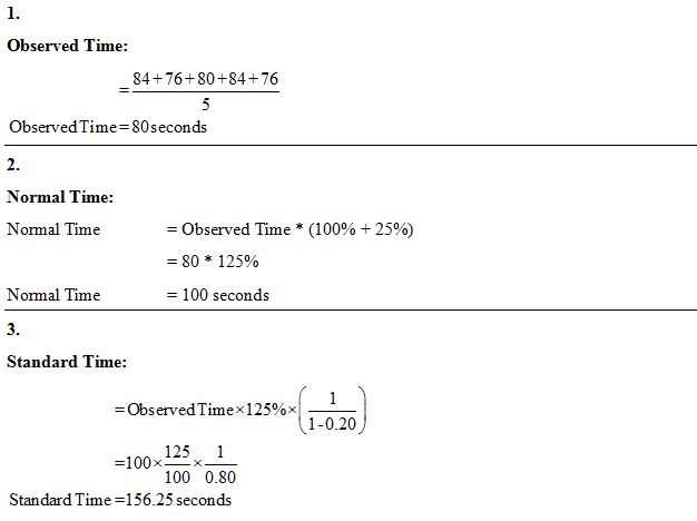 1 Observed Time 84 76 80 84 76ObservedTime 80 SecondsNormal Time 