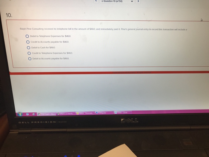 Solved Ralph Pine Consulting received its telephone bill in