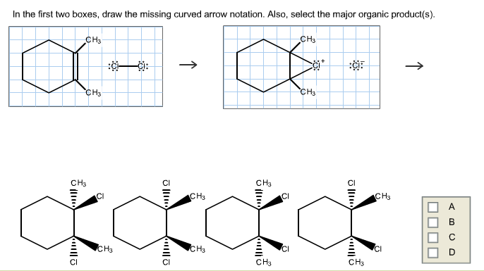 Solved In The First Two Boxes, Draw The Missing Curved Arrow | Chegg.com