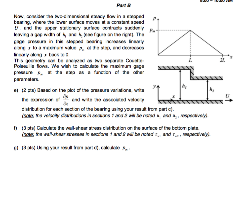 Solved Problem 3a (17 pts Navier Stokes problem Part A | Chegg.com