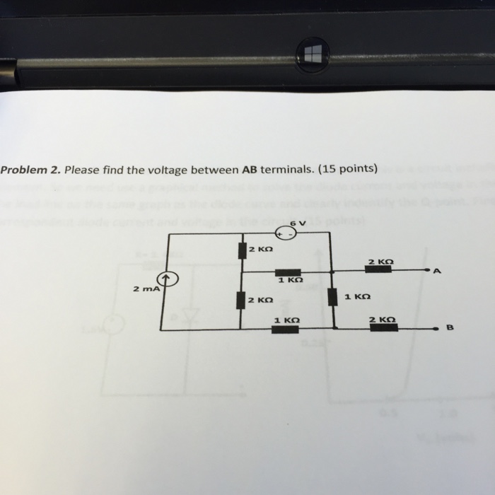 Solved Please Find The Voltage Between AB Terminals.