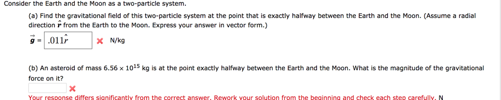Solved Consider the Earth and the Moon as a two-particle | Chegg.com