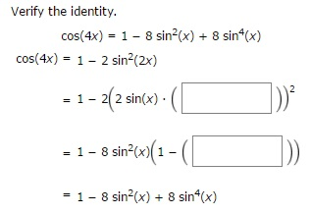 sin 4x 3 8 1 2cos2x 1 8cos4x