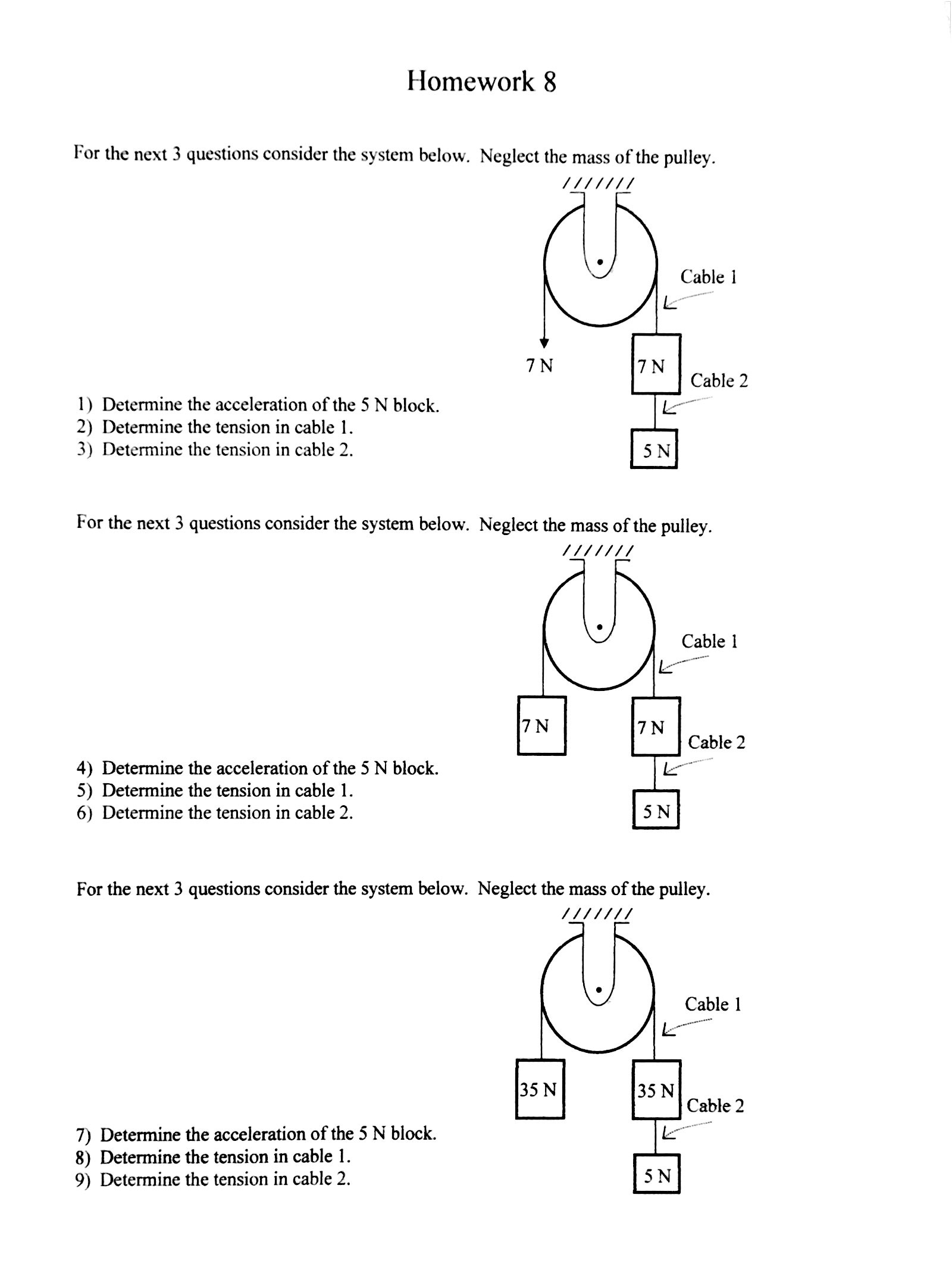 Solved For the next 3 questions consider the system below. | Chegg.com