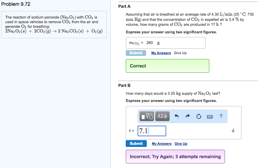Solved I cannot figure out Part B. The answer I consistently | Chegg.com