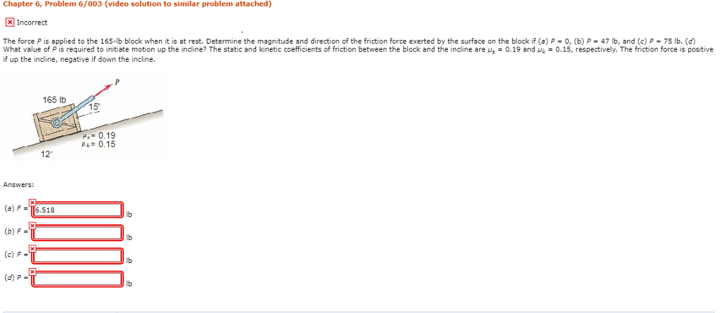 Solved Chapter 6, Problem 6/003 (video Solution To Similar | Chegg.com