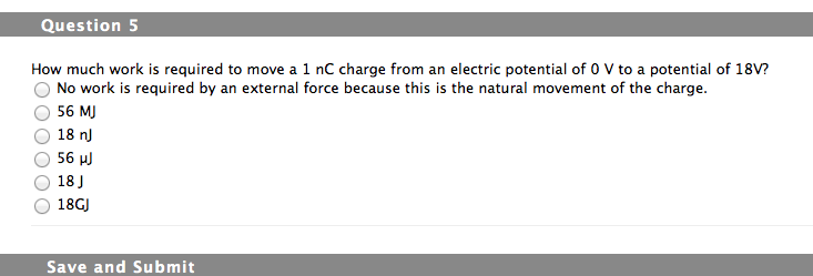 Solved Electric potential is which one of the following? | Chegg.com