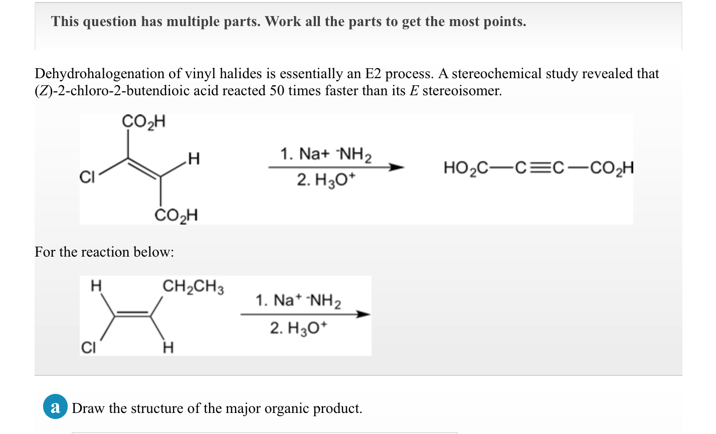 Solved Dehydrohalogenation of vinyl halides is essentially