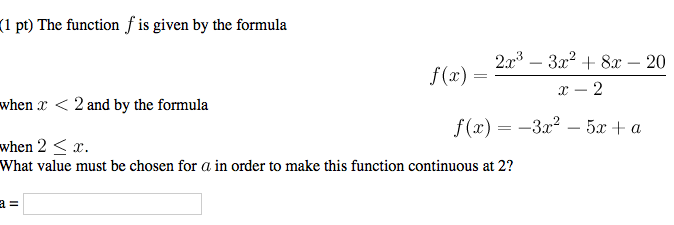 Solved The function f is given by the formula f(x) = 2x^3 - | Chegg.com