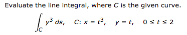 Solved Evaluate the line integral, where C is the given | Chegg.com