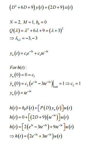 Q2. Using a convolution integral approach, determine | Chegg.com