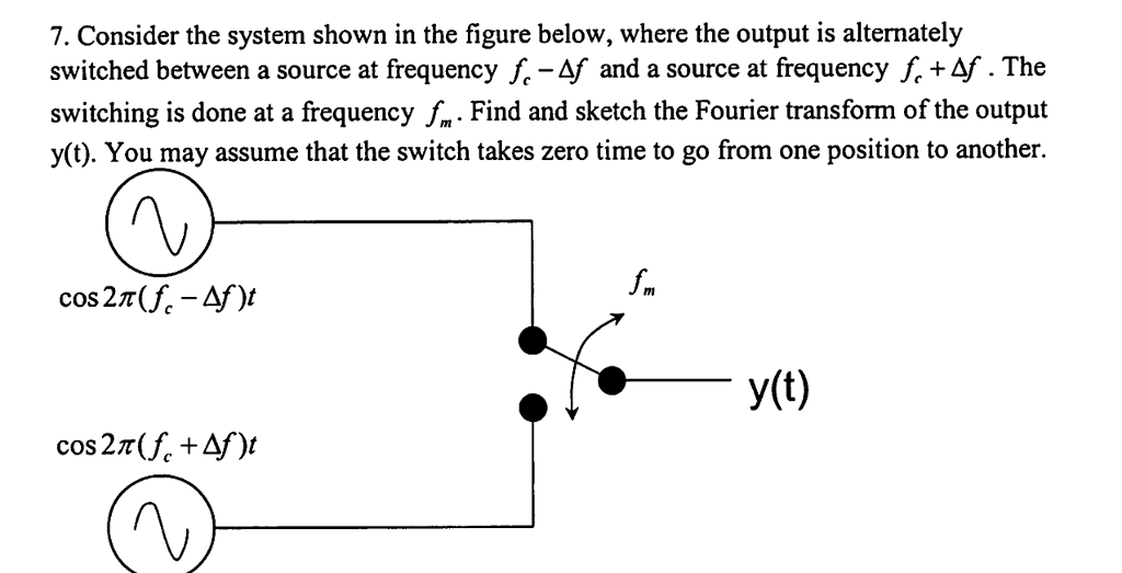 Solved 7. Consider the system shown in the figure below, | Chegg.com