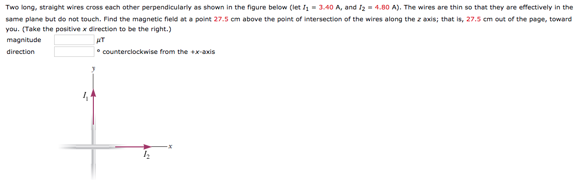 Solved Two long, straight wires cross each other | Chegg.com