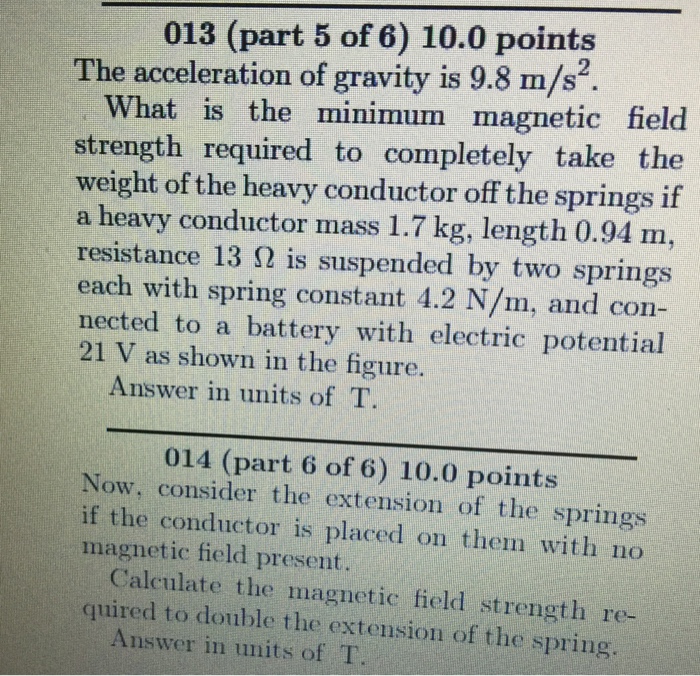 Solved The acceleration of gravity is 9.8 m/s^2. What is | Chegg.com