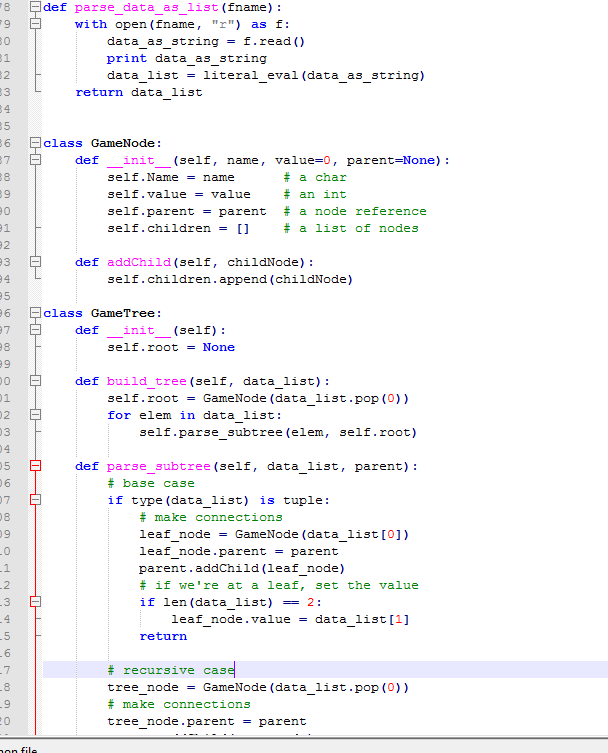 Solved I need help on parsing a input(a tree nested list) | Chegg.com