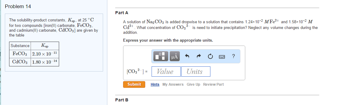 Solved The solubility-product constants, Ksp, at 25 ?C for | Chegg.com