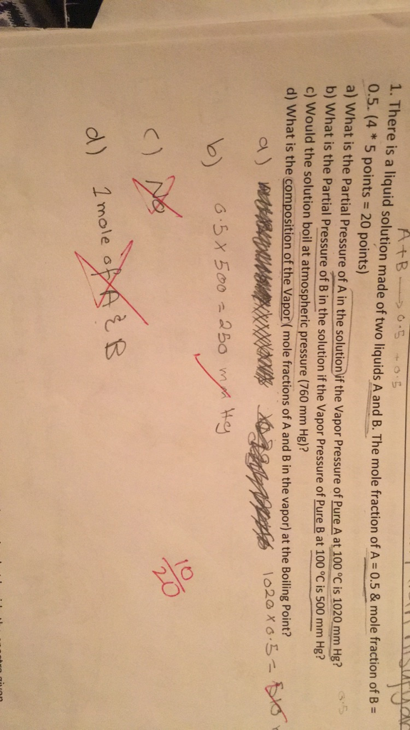 Solved There is a liquid solution made of two liquids A and | Chegg.com