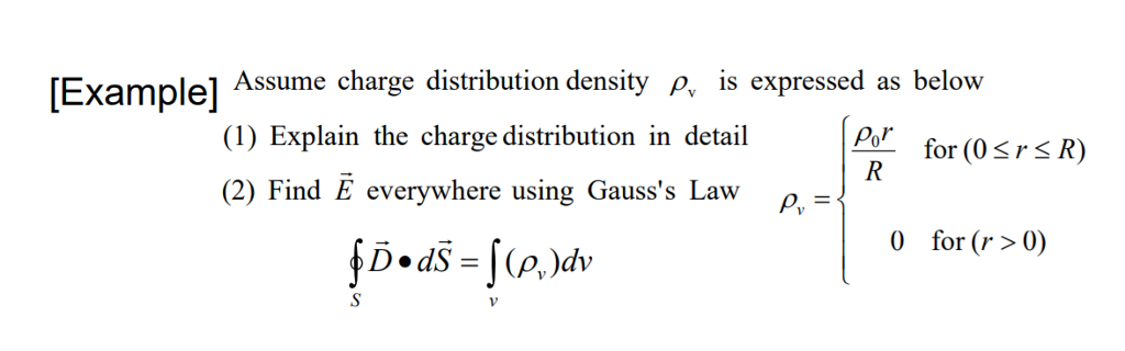 Solved [example] Assume Charge Distribution Density P, Is 