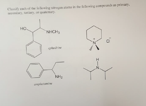 Solved Classify each of the following nitrogen atoms in the | Chegg.com