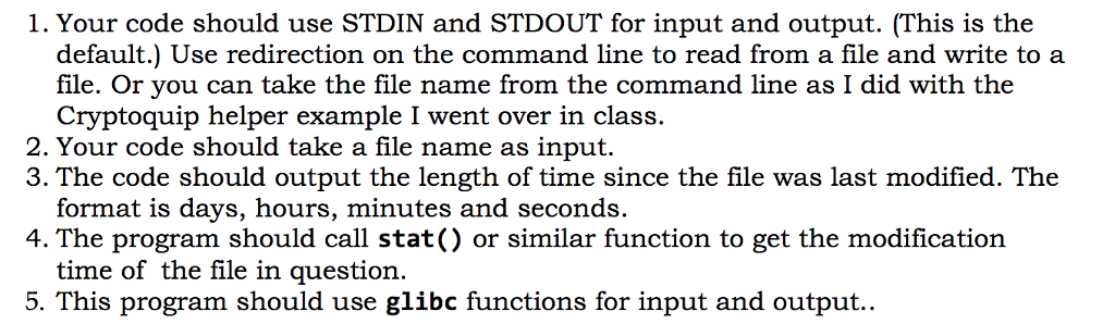 1. Your code should use STDIN and STDOUT for input | Chegg.com