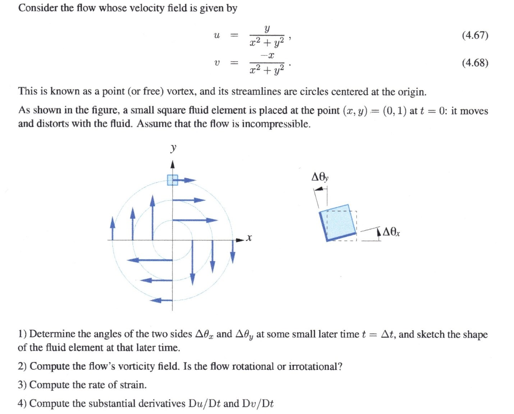 Solved Consider The Flow Whose Velocity Field Is Given By | Chegg.com