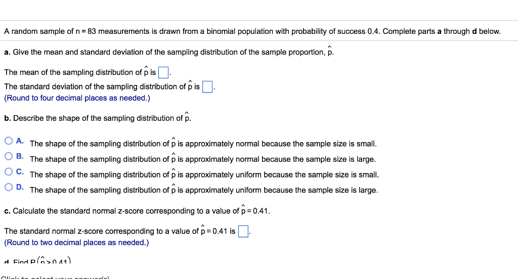 Measurements Random Solved A random sample of n = 83 measurements is drawn from | Chegg.com