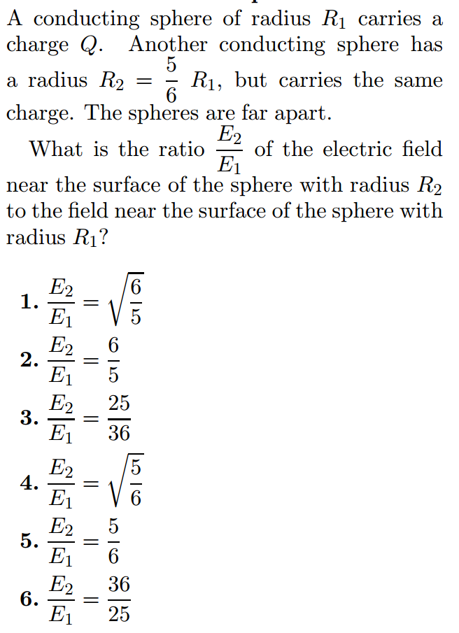 Solved A Conducting Sphere Of Radius R_1 Carries A Charge Q. | Chegg.com