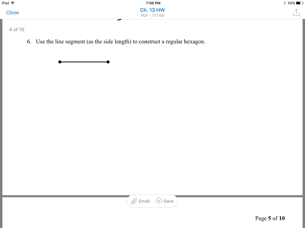 Solved Use the line segment (as the length) to construct a | Chegg.com