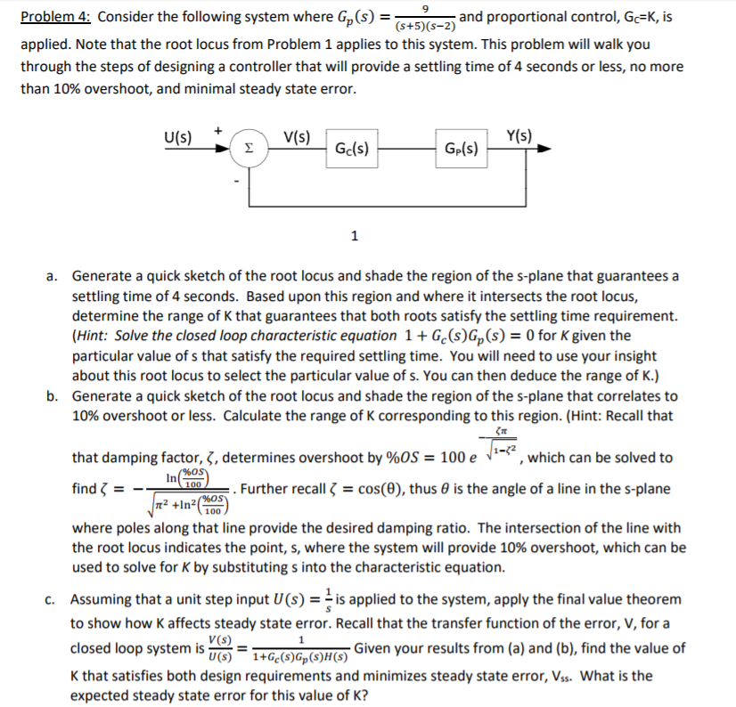 Solved Problem 4: Consider the following system where G,(S) | Chegg.com