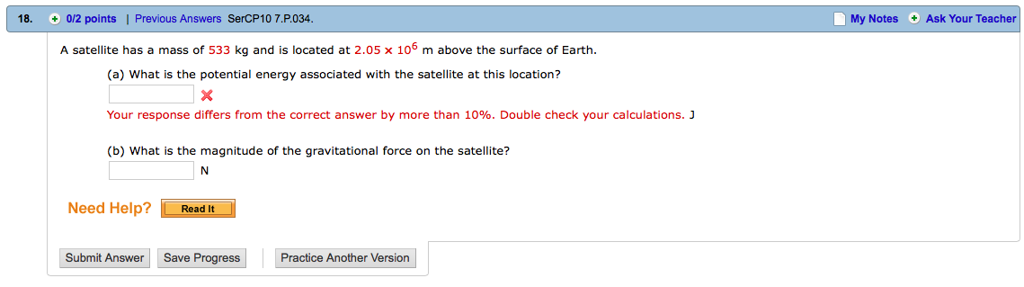 Solved A Satellite Has A Mass Of 533 Kg And Is Located At Chegg