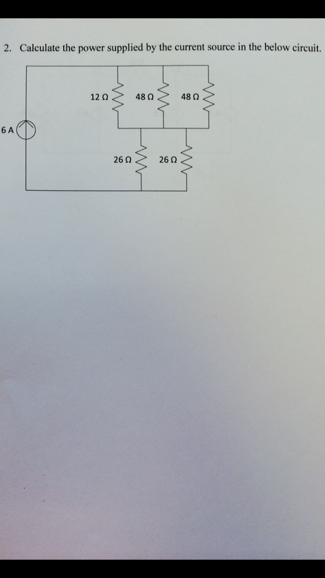 Solved Calculate The Power Supplied By The Current Source In | Chegg.com