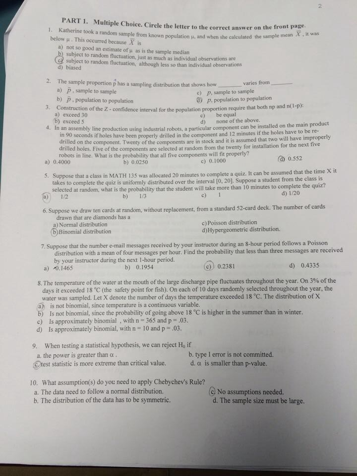 Solved Multiple Choice. Circle the letter to the correct | Chegg.com