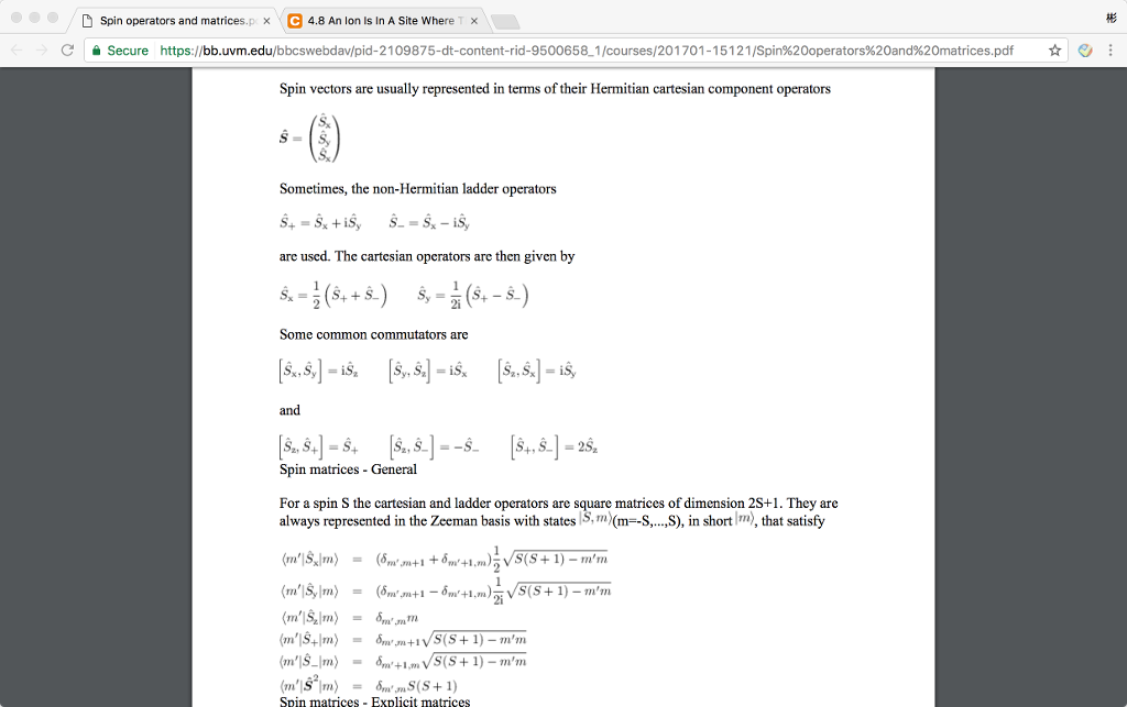 Hermitian Operator Solved Problems