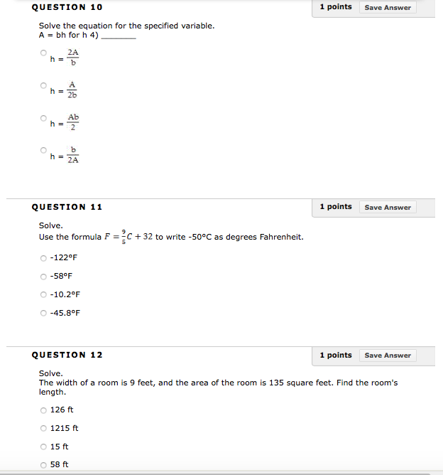 Solved QUESTION 1 Solve The Equation 6 2x 8 16 12 Chegg