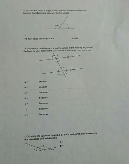 Solved Calculate the values of angles a, b, and c and | Chegg.com