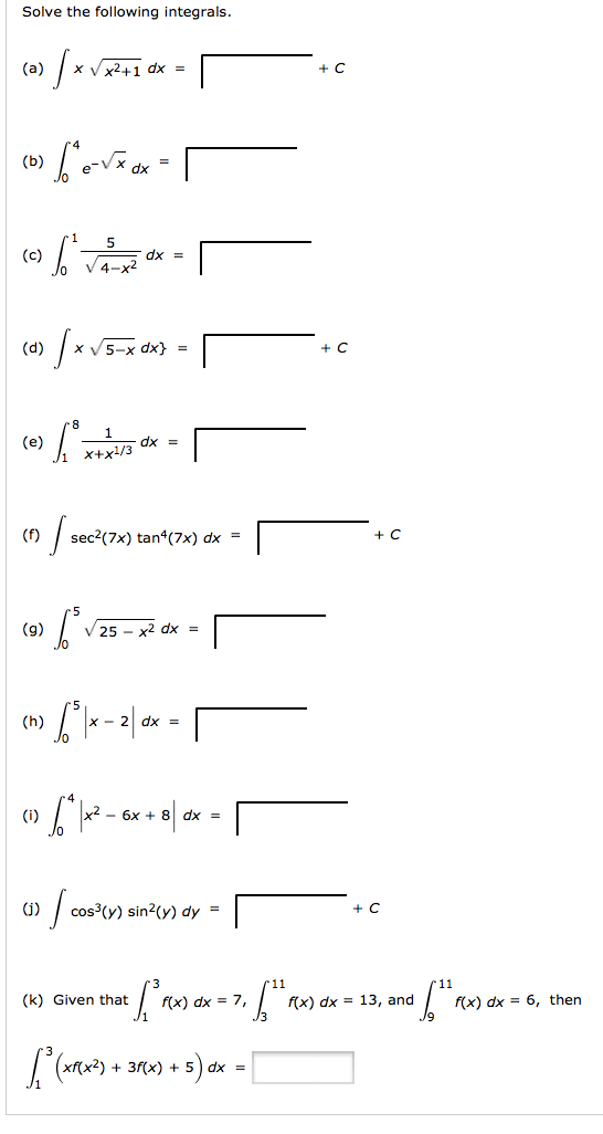 solved-solve-the-following-integrals-integral-x-root-x-2-chegg