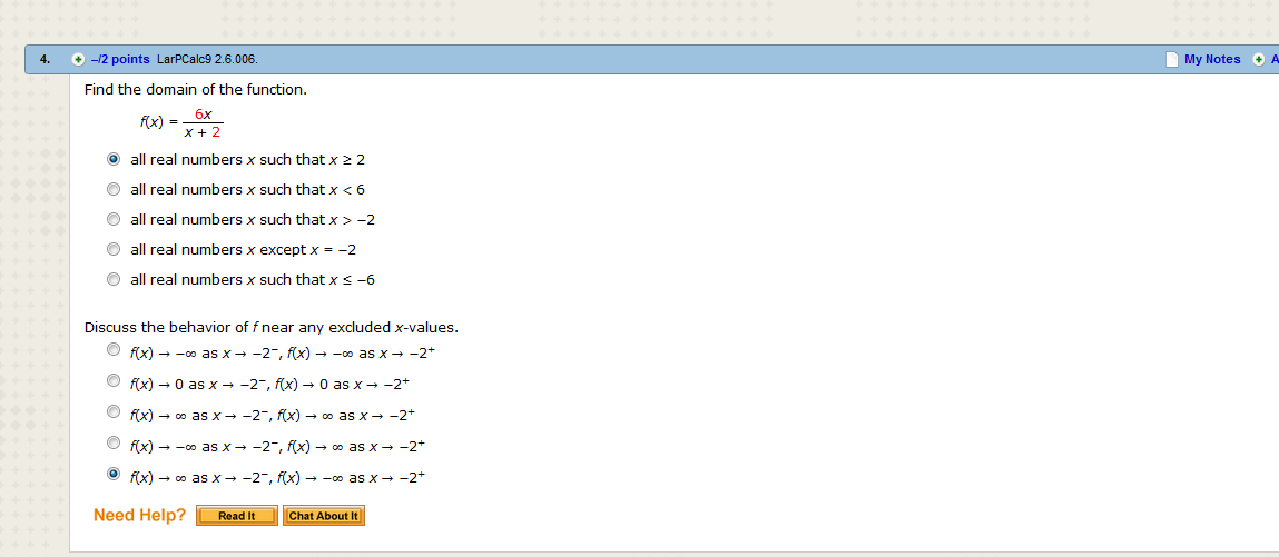 solved-find-the-domain-of-the-function-f-x-6x-x-2-all-chegg